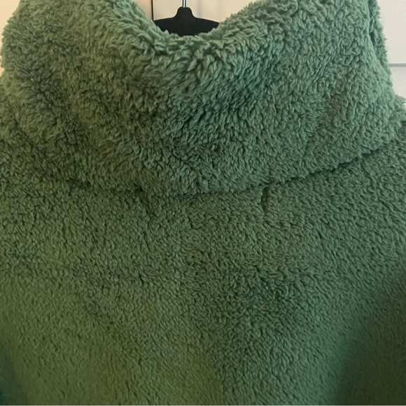 TEDDY APRES HALF ZIP COLOR BLOCK JACKET - GARDEN GREEN - Picture 5 of 15